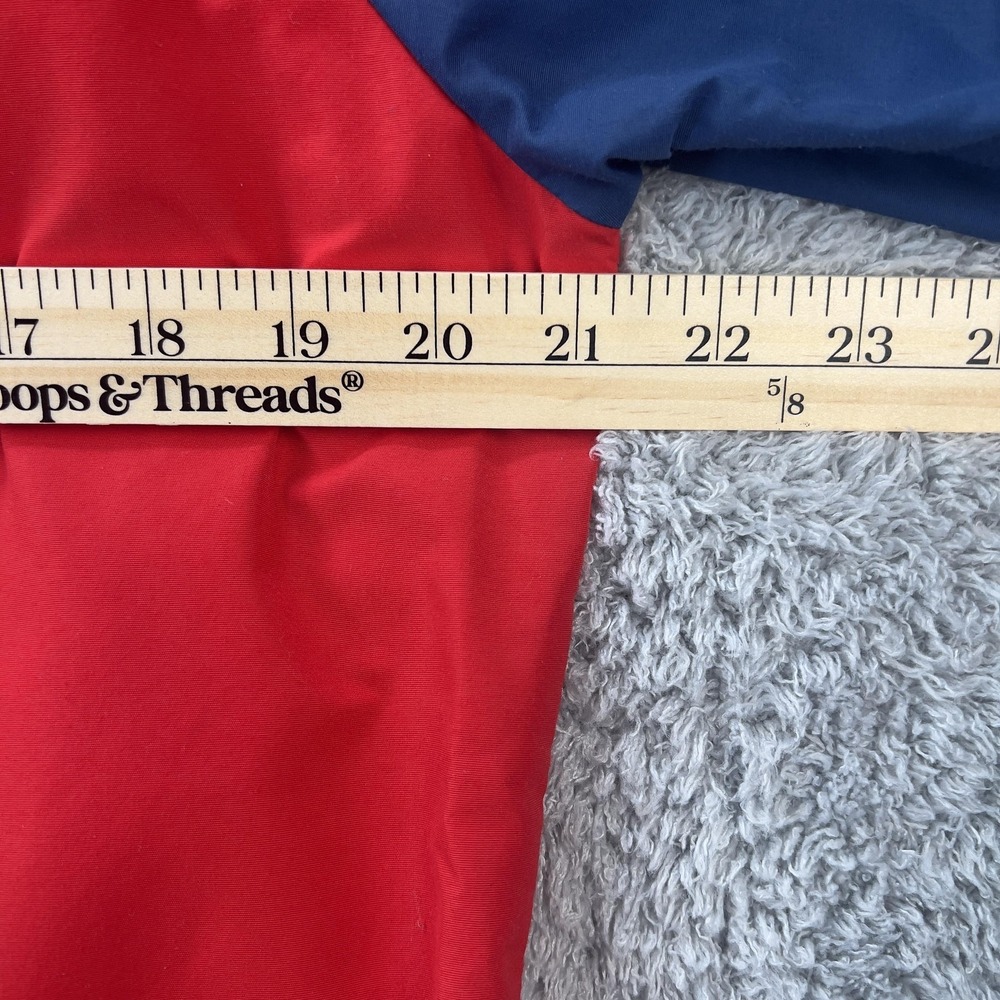 Vintage Altra Colorblock Pullover Jacket Men XS Red Navy Snap Button Made in USA - Picture 5 of 11